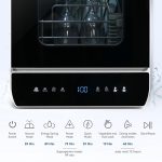Portable Countertop Dishwasher 7 Programmes 4.8L Tank 3 Place Settings Black - Image 6