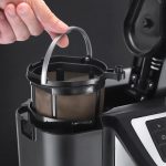 Bean To Cup Filter Coffee Machine 1025W 12 Cup Programmable Timer Stainless Steel - Image 5