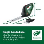 Cordless Grass And Shrub Shear 18V 2.0Ah 85m² Black Green - Image 6