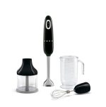 Hand Blender 700W Variable Speed Turbo Function Stainless Steel Black