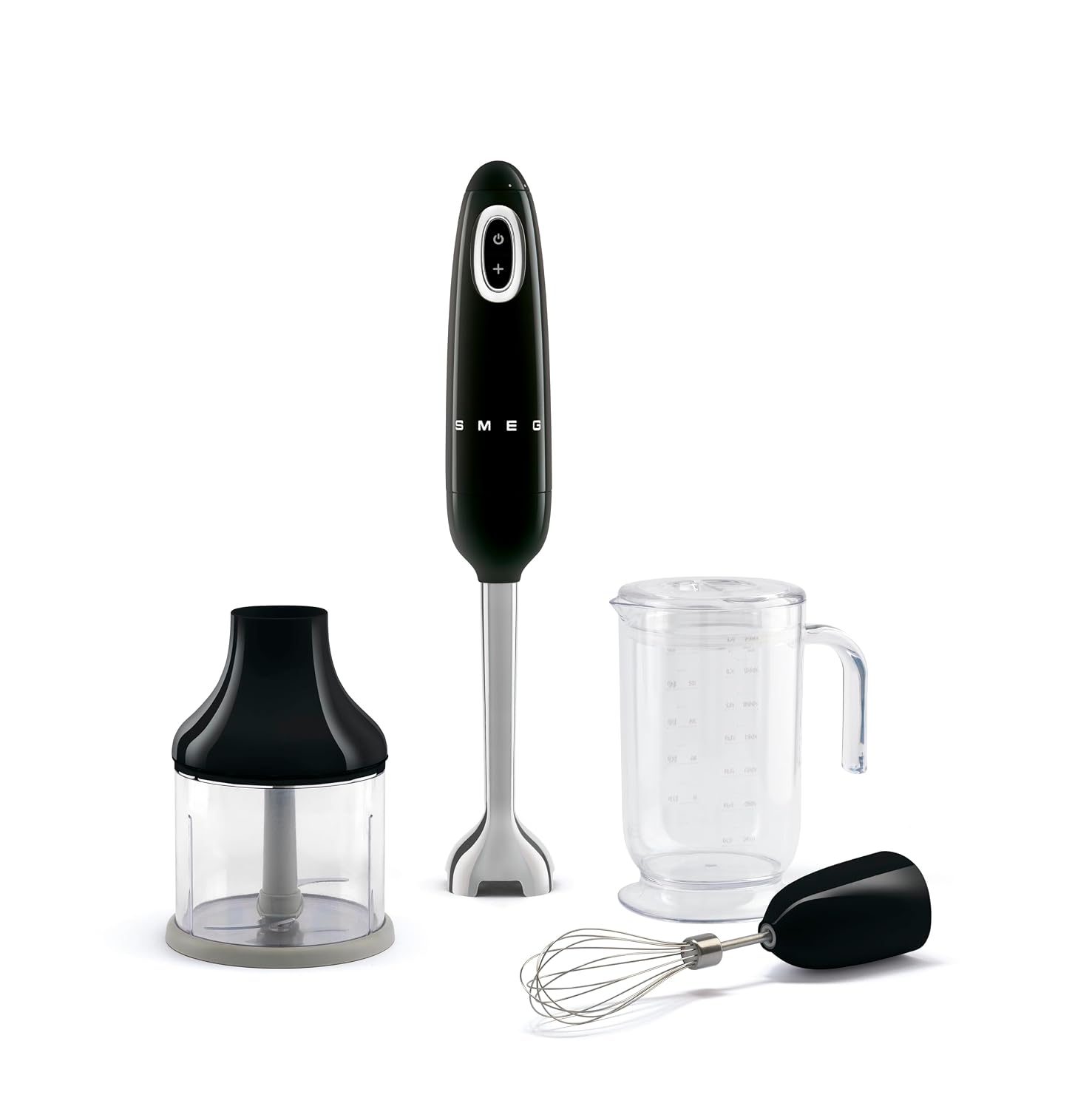 61FDYJsq3cL._SL1500.jpg Hand Blender 700W Variable Speed Turbo Function Stainless Steel Black - Image 1