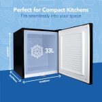Table Top Freezer 33L 44cm Black Compact - Image 4