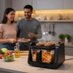 Air Fryer and Grill 4L 7-in-1 Preset Cook Modes Black - Image 2