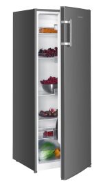 Tall Freestanding Larder Fridge 240L 143cm 55cm 5 Shelves Reversible Door Inox - Image 2