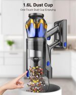 Cordless Vacuum Cleaner 600W 50kPa 65Min OLED Touch Screen Blue - Image 8