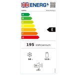 Freestanding Fridge Freezer 174L 70/30 Split Low Frost White - Image 8