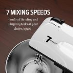 Stand And Hand Mixer 7 Speeds 3QT Stainless Steel Bowl HP2 - Image 3