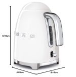 Retro Style Kettle 1.7L 2400W White - Image 8