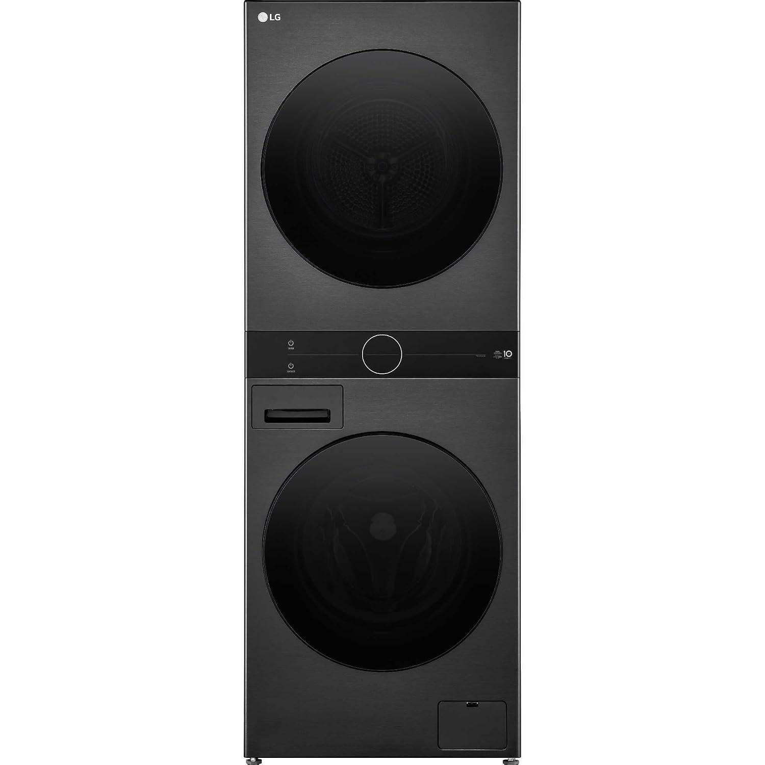 61LbhxOUNPL._SL1500.jpg Washer Dryer Combo 12Kg Wash 10Kg Dry 1400Rpm Platinum Black - Image 1