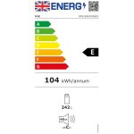 Freestanding Larder Fridge 242L Reversible Door White - Image 8