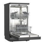 Freestanding Dishwasher 45cm 9 Place Settings 4 Programs Black - Image 4