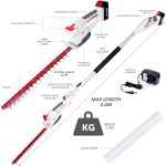 Cordless Hedge Trimmer & Chainsaw 4-In-1 20V Battery Powered Pole Saw White - Image 9