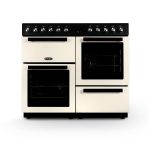Dual Fuel Range Cooker 100cm Freestanding 7 Burners 2 Ovens Cream