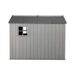 Garden Storage Shed 7 X 9.5 Ft Light Grey HDPE Steel Reinforced - Image 2