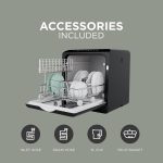 Mini Countertop Dishwasher 5L Touch Control LED Display 6 Programs Black - Image 4