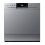 Table Top Dishwasher 8 Place Settings 7 Wash Cycles Silver