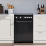 Freestanding Electric Single Cavity Cooker 68L 4 Ceramic Hobs Black - Image 2