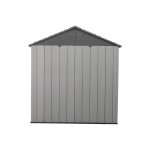 Garden Storage Shed 7 X 9.5 Ft Light Grey HDPE Steel Reinforced - Image 3