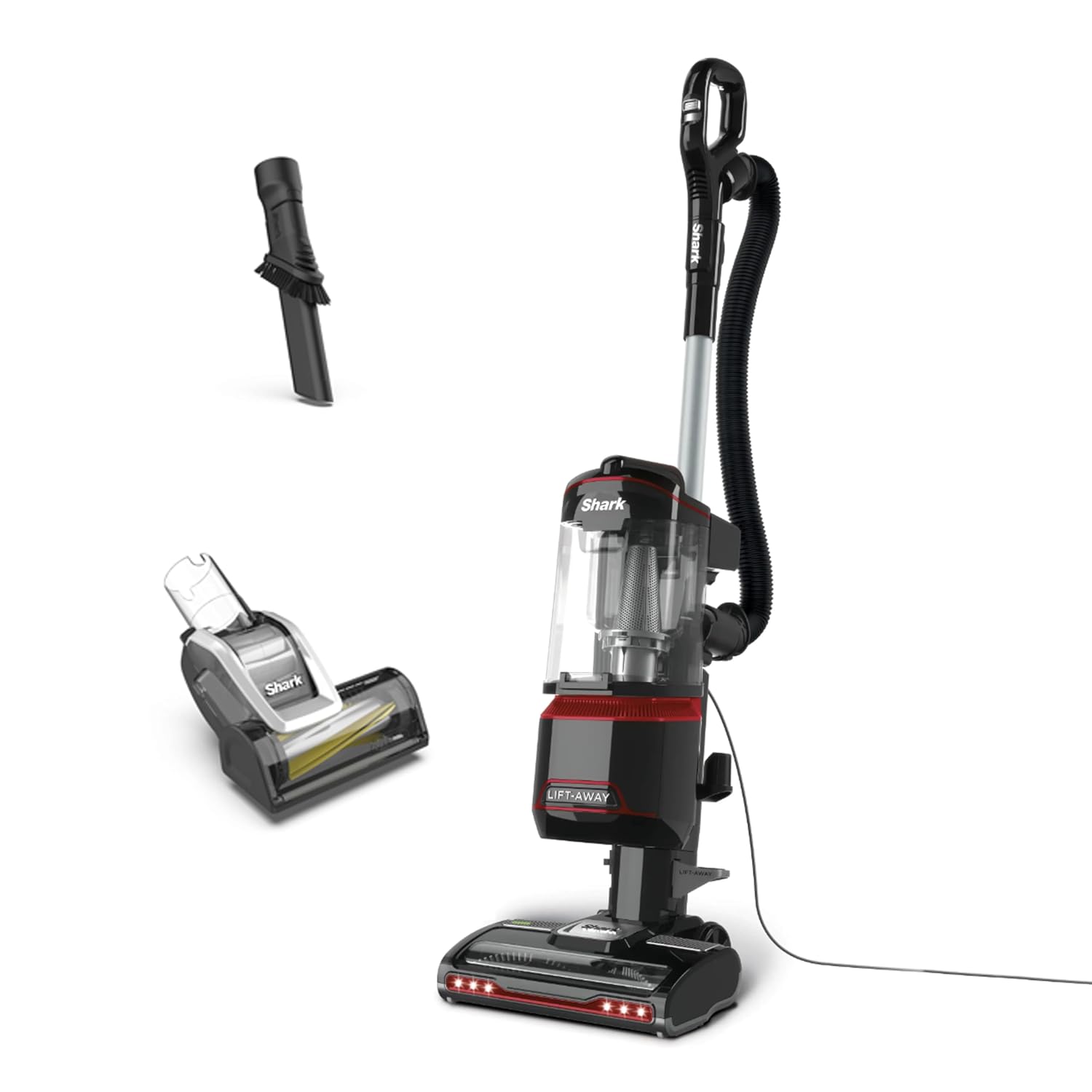 61ULgeBehvL._SL1500.jpg Corded Upright Vacuum Cleaner 1.1L Lift-Away Technology Red/Black - Image 1