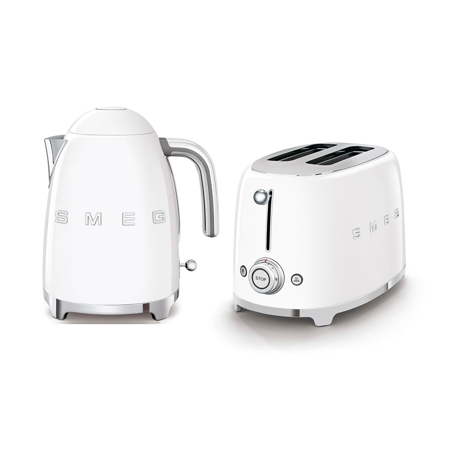 61UjmKtyagL._SL1500.jpg Kettle And Toaster Set 1.7L 3kW 2 Slice 950W White - Image 1