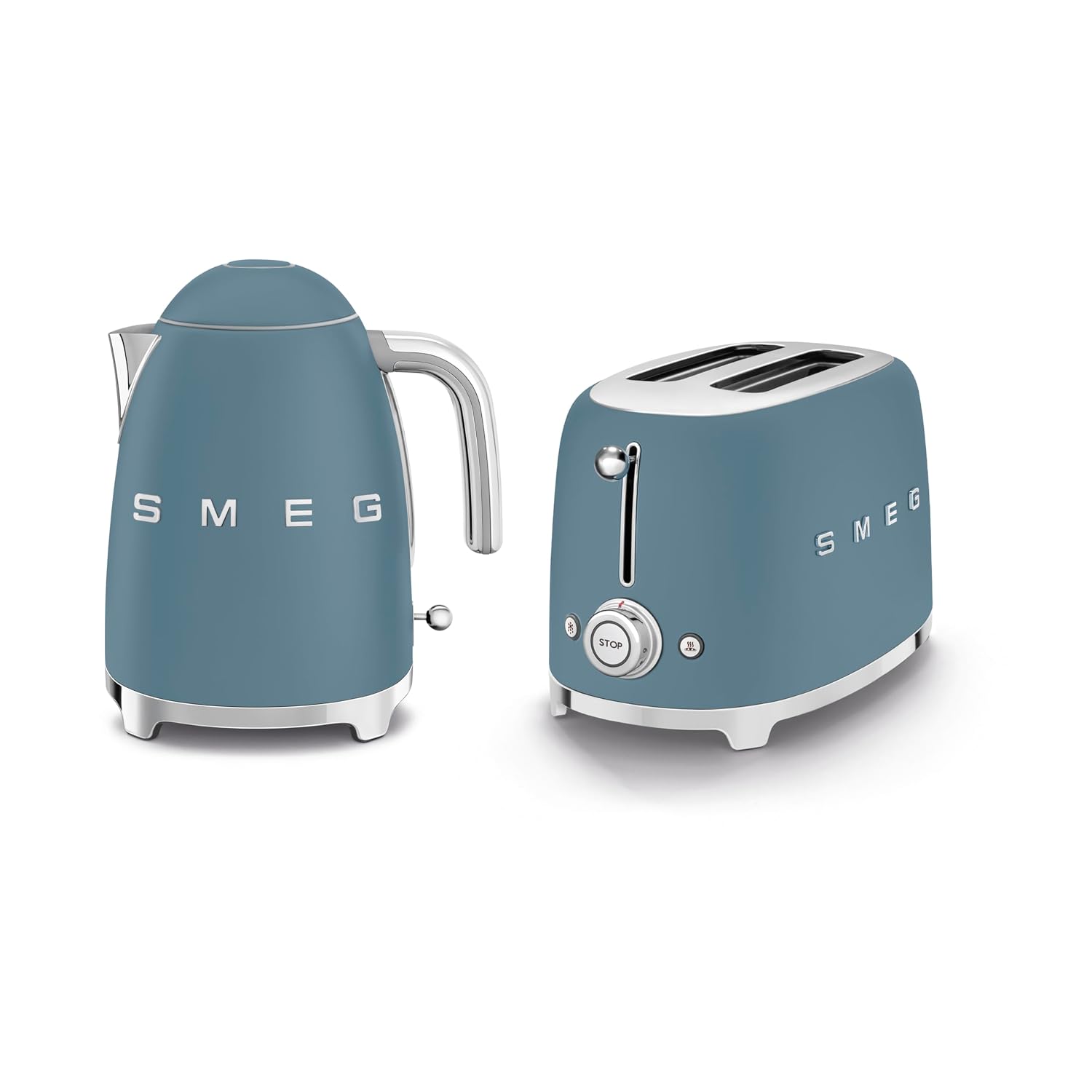 61VvHIWYqQL._SL1500.jpg Breakfast Set 1.7L 300W Kettle And 2 Slice Toaster Storm Blue - Image 1