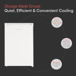 Freestanding Larder Fridge 113L 55cm With Ice Box White - Image 3