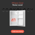 Under Counter Fridge 88L Adjustable Thermostat White Reversible Door - Image 5