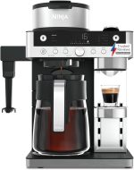2-in-1 Filter Coffee And Pod Capsule Machine 1.8L Built-in Milk Frother Black