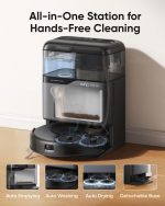 Robot Vacuum Cleaner With Mop 7000Pa Suction Ultra-Slim Black - Image 3