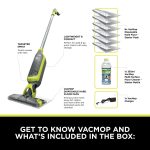 2-in-1 Cordless Hard Floor Vacuum Spray Mop Charcoal Grey - Image 7