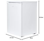 Under Counter Larder Fridge 133L Adjustable Thermostat Reversible Door White - Image 6