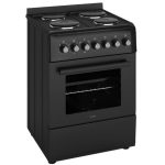 Electric Cooker 62L Oven 4 Hotplates Freestanding 60cm Matte Black - Image 5