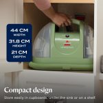 Portable Spot Cleaner 7800Pa Suction Dual Tank 1.4L Green - Image 5
