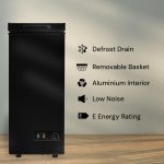 Chest Freezer 60L Slimline Compact Manual Defrost Black - Image 3