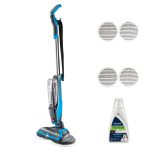 Electric Mop 105W Rotating Pads Hard Floor Cleaner Polisher Titanium/Blue