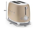 Toaster 2 Slice 950W 6 Browning Levels Bagel Function Champagne - Image 6