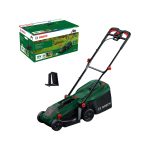Cordless Lawn Mower 32cm 35L Grass Bag Mulch Plug Green - Image 8