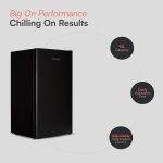 Freestanding Under Counter Fridge 93L Reversible Door Black - Image 4