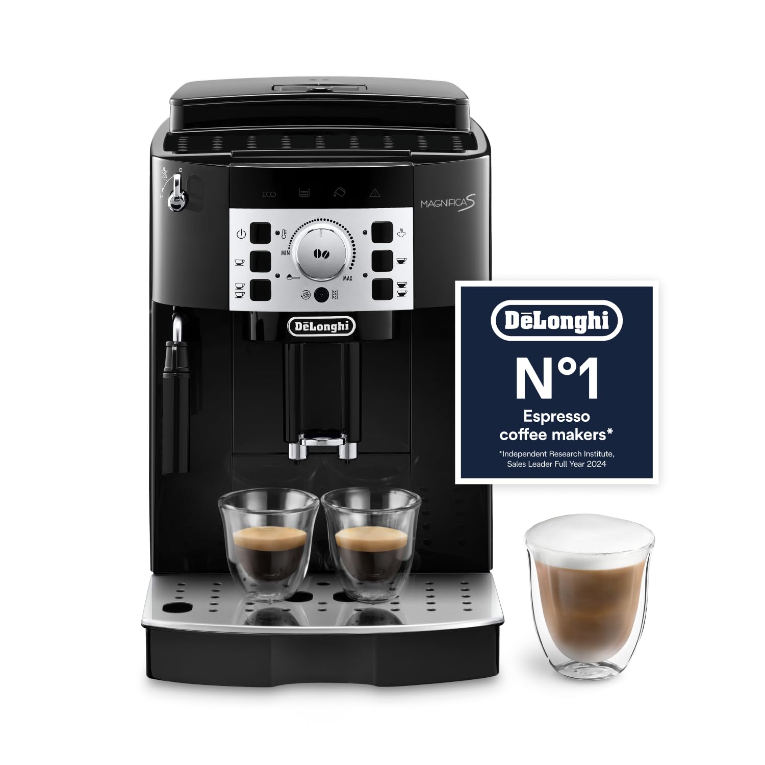 61itYszbwIL._SL1500.jpg Automatic Bean to Cup Coffee Machine Espresso and Cappuccino Maker Black - Image 1