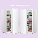 Under Counter Fridge 93L Cooler Box Interior Light Reversible Door White - Image 6
