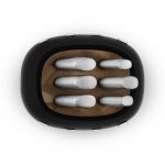 Knife Block Set With Integrated Sharpener 6-Piece Stainless Steel Black - Image 7