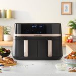Dual Air Fryer 9L 2800W Dual Basket Touch Control Black - Image 6