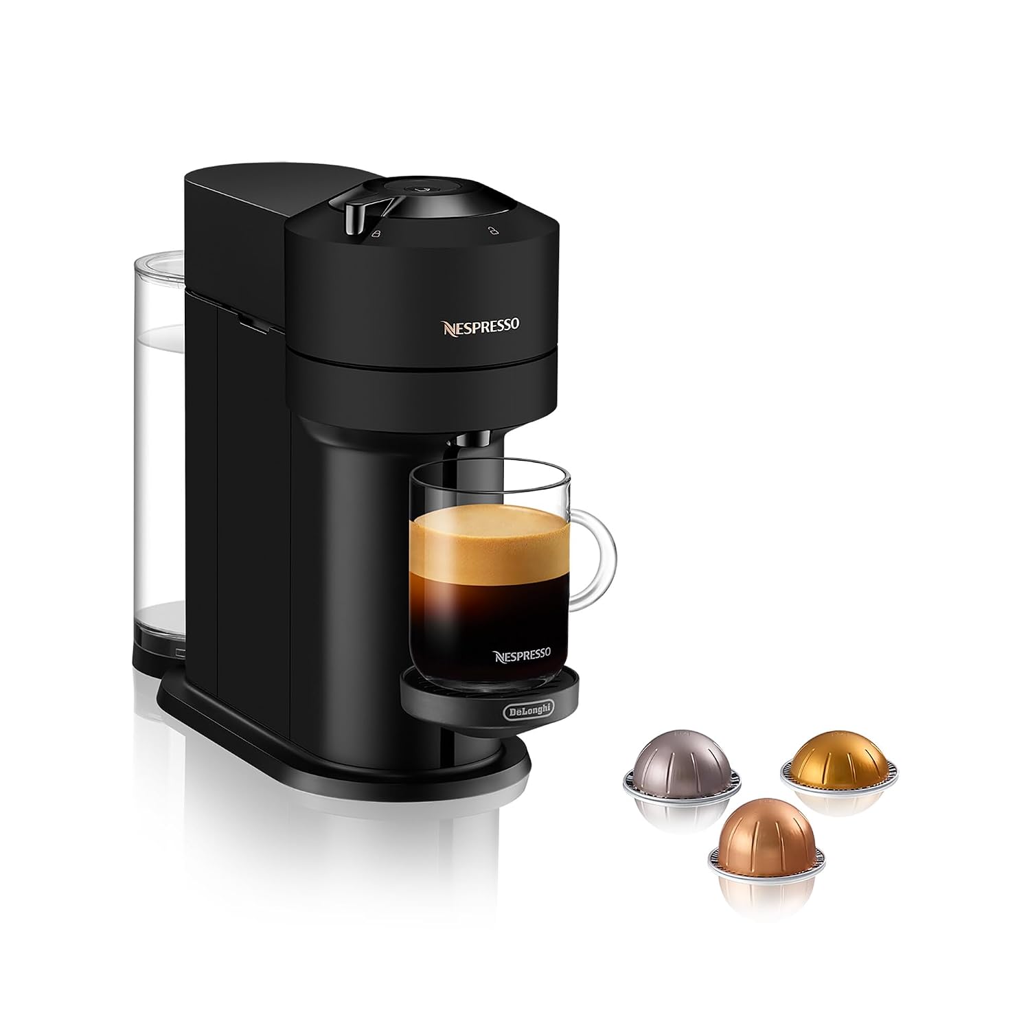 61ksdEVum_L._SL1500.jpg Capsule Coffee Machine 5 Cup Sizes Centrifusion Technology Matte Black - Image 1