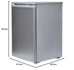 Under Counter Larder Fridge 133L 55cm Silver Reversible Door - Image 6