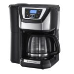 Bean To Cup Filter Coffee Machine 1025W 12 Cup Programmable Timer Stainless Steel