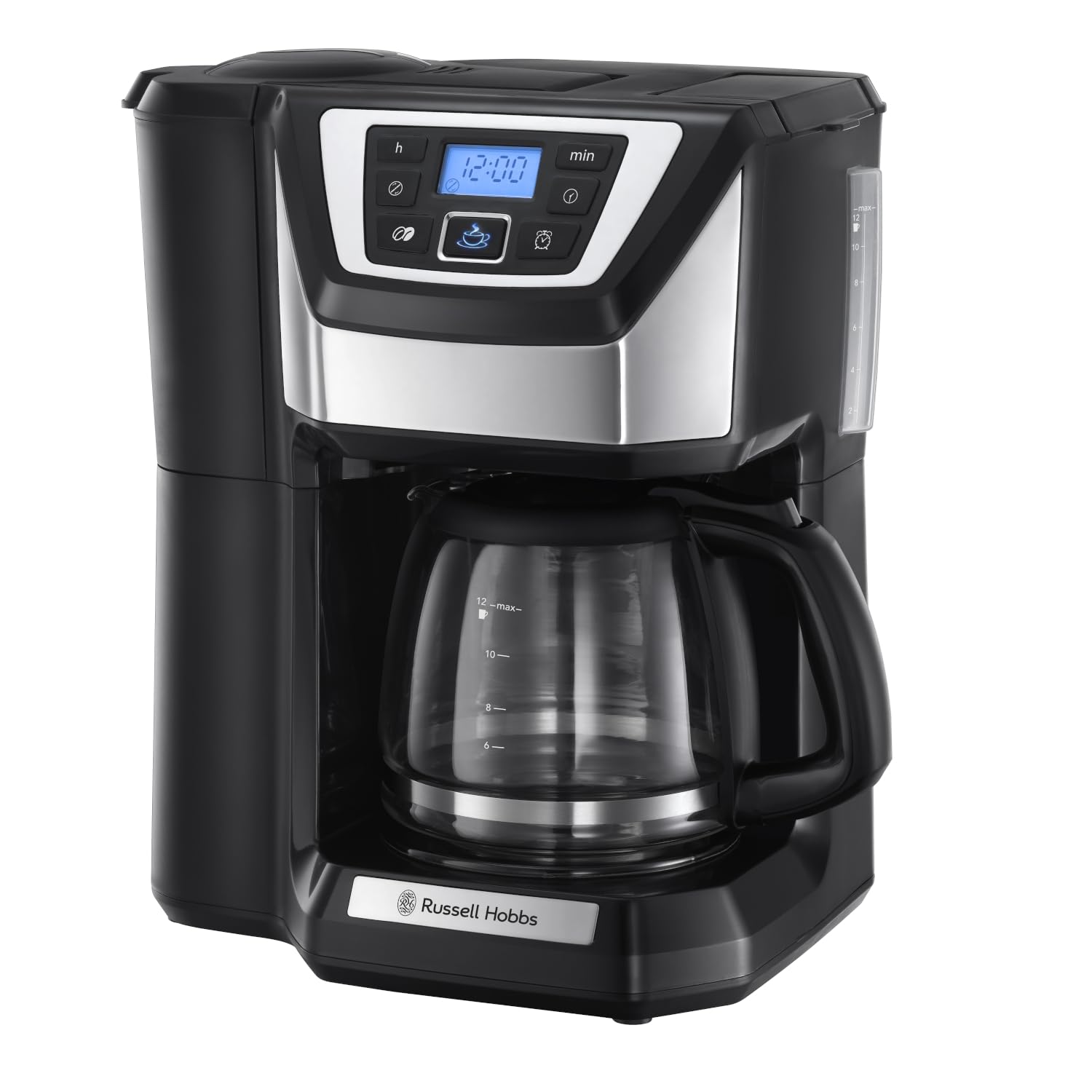 61nm89I8cML._SL1500.jpg Bean To Cup Filter Coffee Machine 1025W 12 Cup Programmable Timer Stainless Steel - Image 1