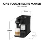 Coffee Maker 19 Bar Capsule Espresso Machine Automatic Milk Frother Black - Image 5