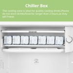 Under Counter Fridge 93L Retro Chiller Box Adjustable Thermostat White - Image 8
