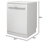 Freestanding Dishwasher 9.5L 5 Programs 60cm Wide White - Image 5