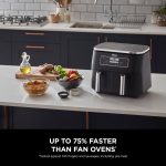 Dual Zone Digital Air Fryer 7.6L 6-in-1 Black - Image 7
